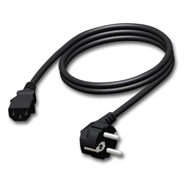 PROCAB CAB490/3 Strømkabel - schuko han - euro strøm hun - PVC kabel - 3 x 1,5 mm² 3 m