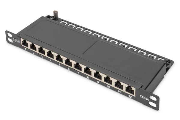 DIGITUS Cat.6A Slim Patchpanel,geschir