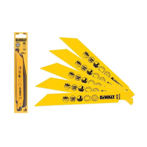 Dewalt Bajonetsavklinge til universel brug 152mm 5 stk. DT2345