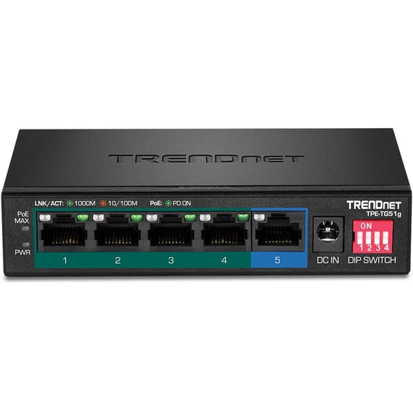 TRENDnet 5-ports Gbit PoE+ 60W Switch