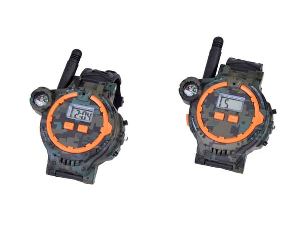Walkie talkie 2 Multifunktionsklockor Räckvidd 200m Kompass ZA5463