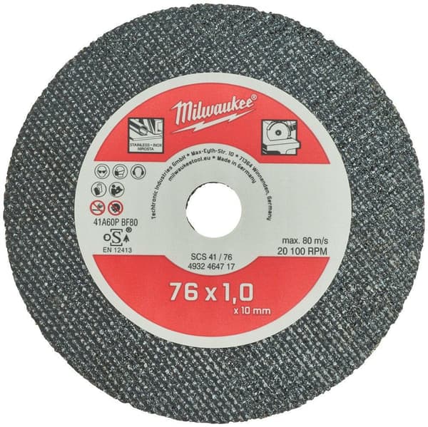 Kapskiva för metall platt 76x1mm 5st PRO+ MILWAUKEE