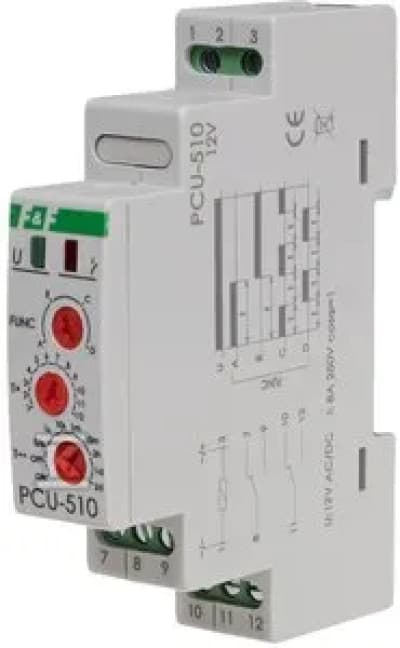 Tidstransmitter PCU-510 kontakt 2xZ/R 12V AC/DC PCU-510-12V