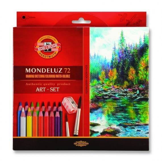 Blyanter Mondeluz 72 farver + pensel