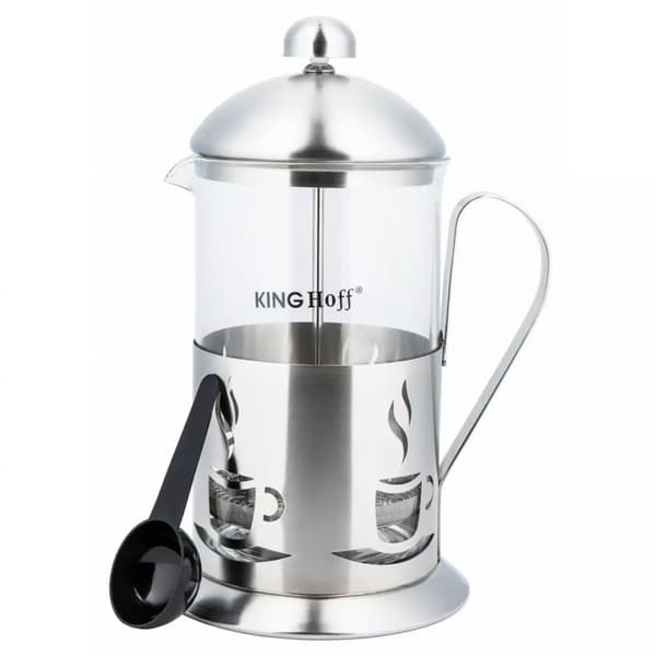 KINGHOFF KAFFE-/TEINFUSER MED TRYK 350ml KH-4830