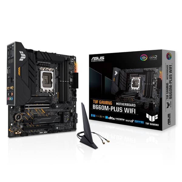 ASUS Bundkort TUF GAMING B660M-PLUS WIFI - micro ATX - Socket LGA1700 - Intel B660