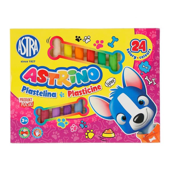 Plastilin 24 farver Astrino ASTRA