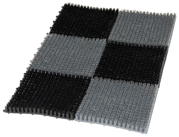 VISKERBLAD PLASTIK GRÆS 6 STK 36*55CM SORT/GRÅ