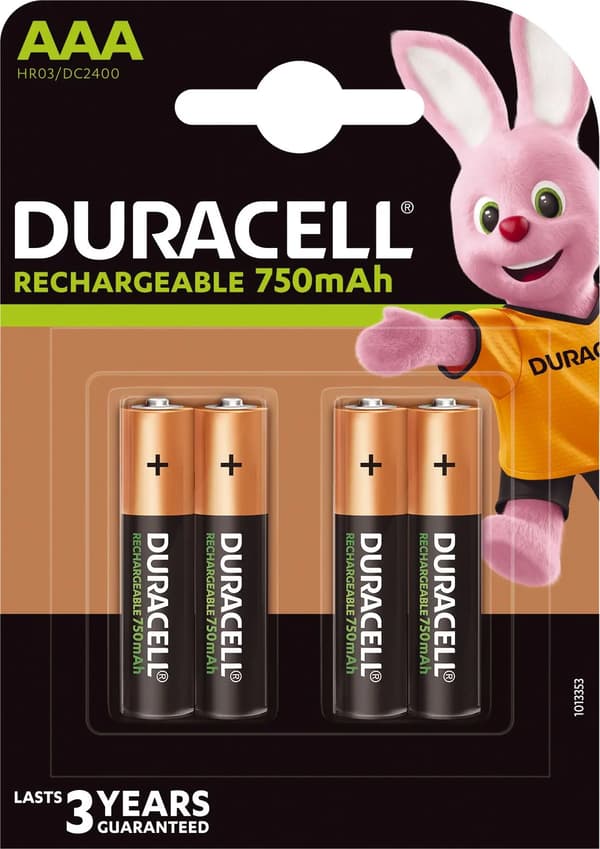 Duracell-akkupaketti (750 mAh; Ni-MH)