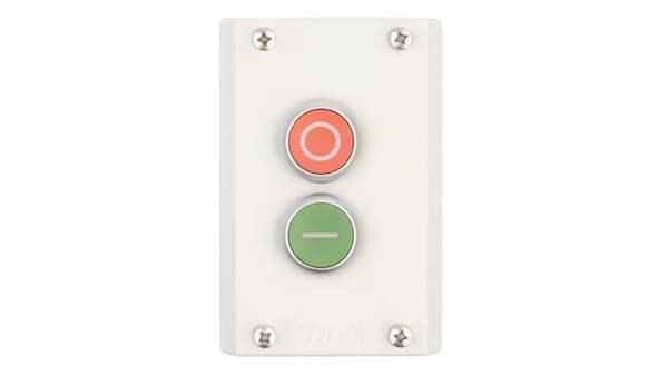 2-huls kontrolkassette START/STOP grå IP67 M22-I2-M1 216529