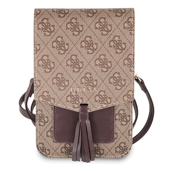 GUESS GUWBSQGBE universal telefon/pung taske, brun