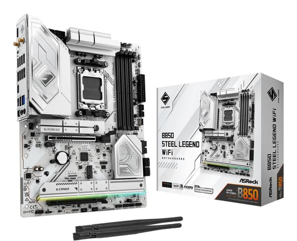 ASRock Bundkort B850 STEEL LEGEND WIFI - ATX - Socket AM5 - AMD B850