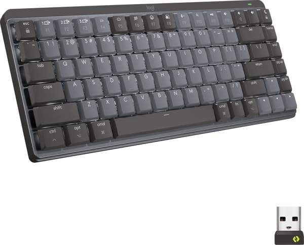 LOGITECH MX Mechanical Mini Minimalist trådlöst belyst tangentbord - GRAPHITE - (US) INTL - 2.4GHZ/BT - N/A - EMEA - CLICKY