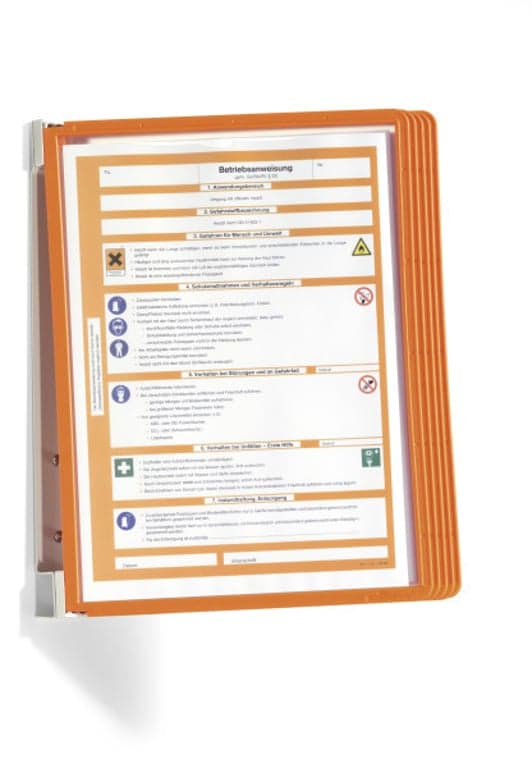Durable Sæt med 5 væginformationspaneler Vario Durable orange