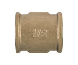 KOBLING MESSING MUFF 1/2\"