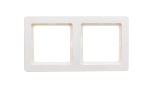 Berker Dubbelram Q.1 horisontell/vertikal vit sammet (10126089)