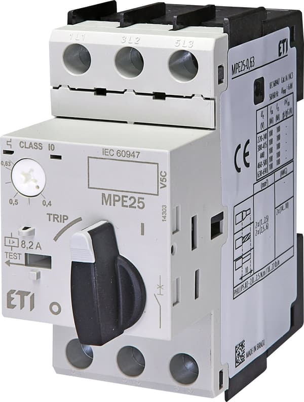 Motorbrytare 3P 0.18kW 0.4-0.63A MPE25-0.63 004648004