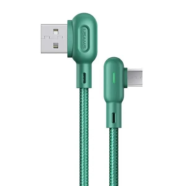 USAMS-kaapeli U57 MicroUSB 1,2 m 2A vihreä/vihreä SJ458USB02 (US-SJ458)