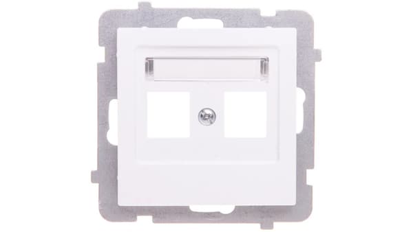 Ospel Dual AS ICT stikkontaktkapsling hvid (GPK-2g/p/00)