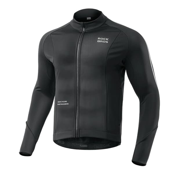 Rockbros efterår/vinter langærmet cykeljakke XL - Sort