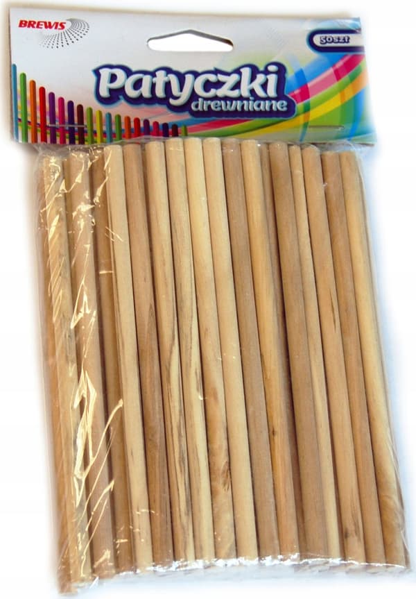 Kreativa pinnar 6mmx13,5cm 50st