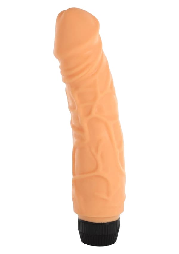 Tjock strap-on med ådror vibrator sex 19cm