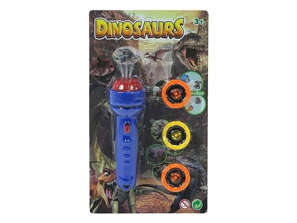 Batteridriven projektor, 24 bilder, dinosaurier