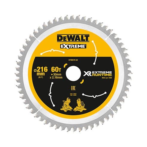 DeWALT XR Extreme Runtime rundsavsklin