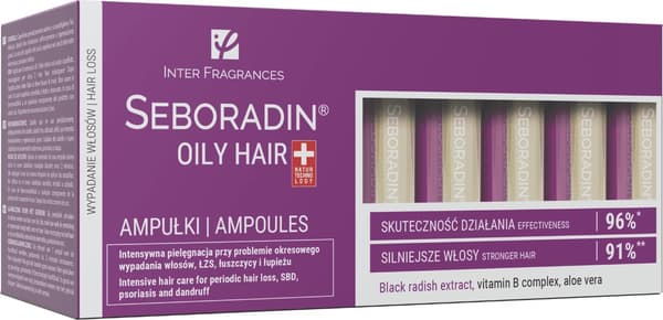 Seboradin_oily Hair ampuller til fedtet hår 77ml