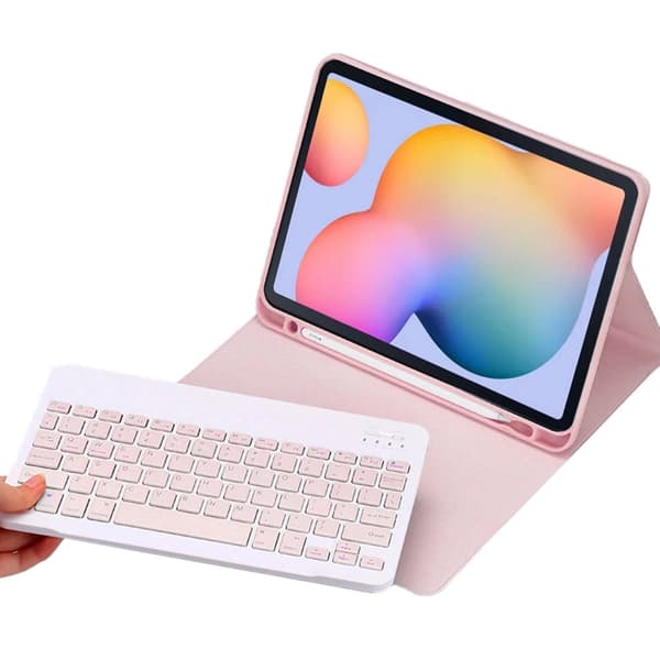 Strado-tablettikotelo näppäimistöllä Samsung Galaxy Tab S6 Lite - CFS6L (Pinkki) universaali