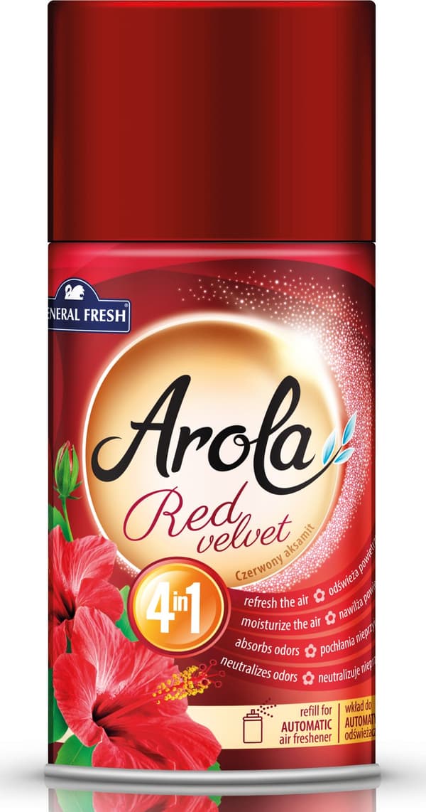 Indsats til luftudsugning Arola 250ml rød fløjl