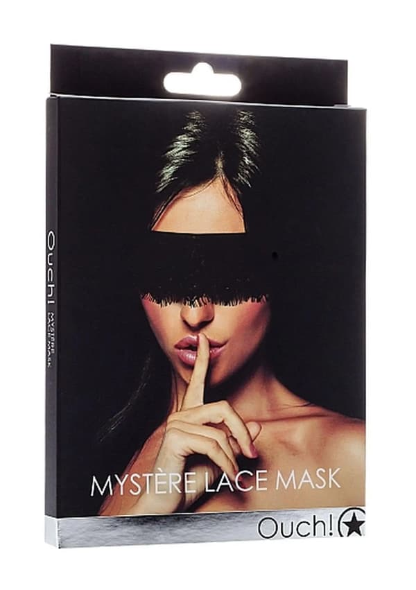 Mask ögonbindel feminin spets svart bdsm