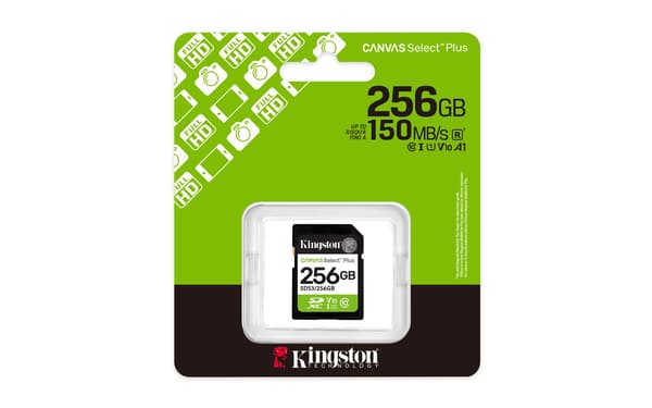 Kingston Flash-kortti Canvas Select Plus - SDXC UHS-I - 256 Gt