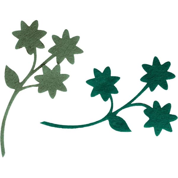 Filtblommor med galazka mix 4st
