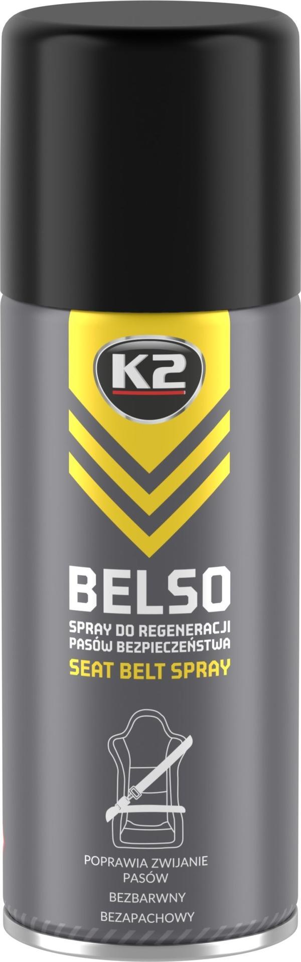 K2 BELSO SÄKERHETSBÄLTESREGENERERINGSSPRAY 400ML