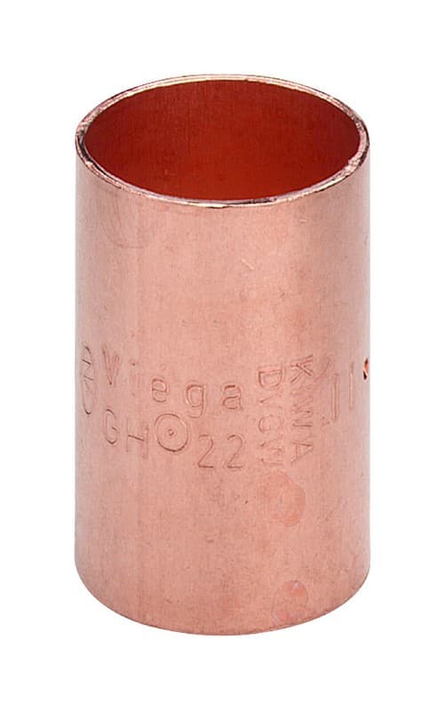 Viega Kobbermuffe 22mm dobbelt gennemgående 95270 - 100353