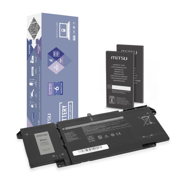 Mitsu-akku Dell Latitude 5320, 7320, 7520 -kannettaville
