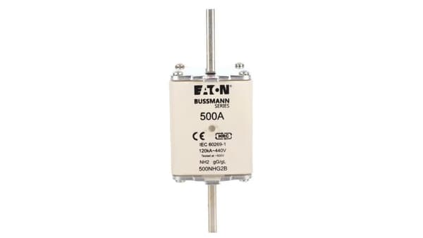 Indsats NH2 500A 500V GL/GG Dobbeltpeger 500NHG2B
