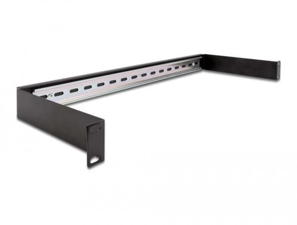 Delock 19\" DIN-skenepanel 1U svart