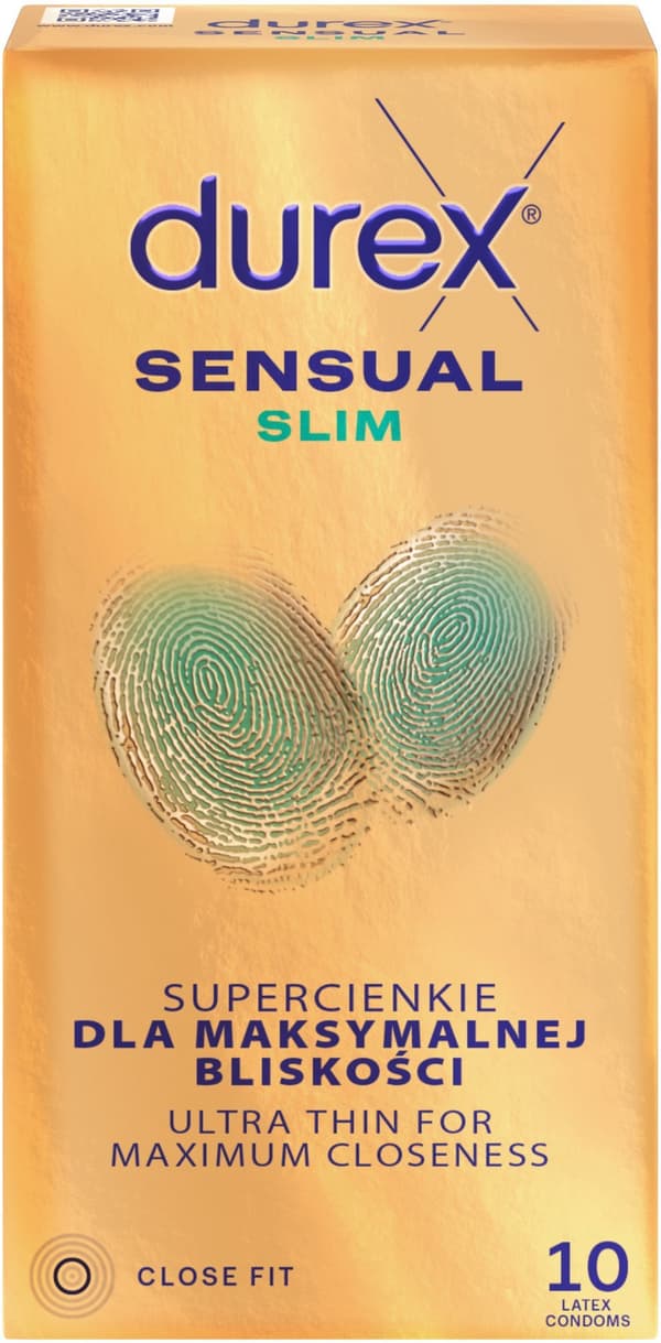 Durex_Sensual Slim kondom 10 st
