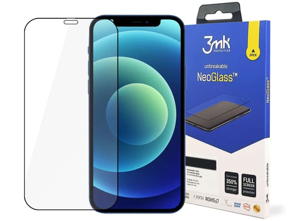 3mk NeoGlass för Apple iPhone 12 Mini Svart