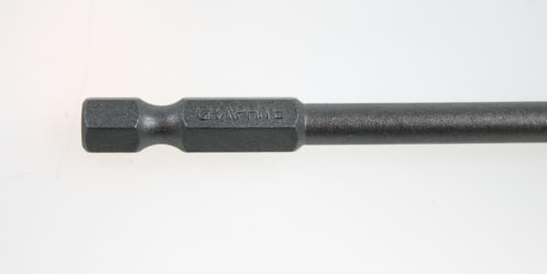 Graphite Drill Finish (Akkupää PH1 x 6,35 x 150 mm, 1/4\")