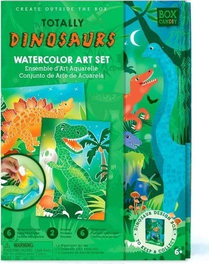Kunstsæt Akvarel Dinosaurer