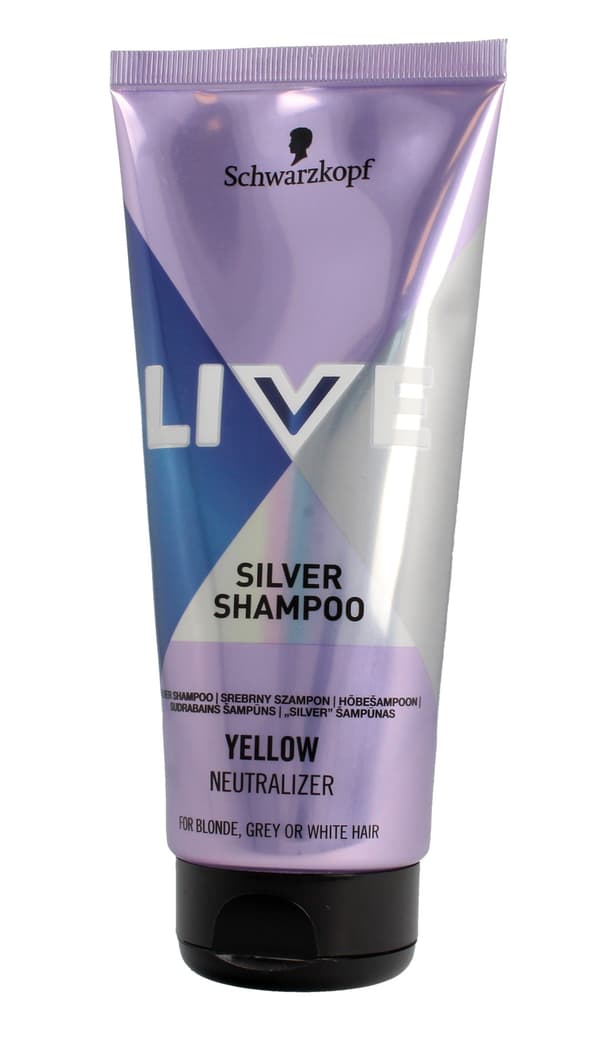 Schwarzkopf Live Shampoo silver til blondt, lyst og gråt hår 200ml