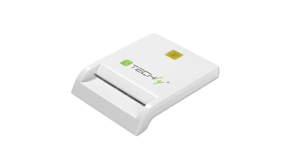 TECHLY Kompakti USB 2.0 älykortinlukija, valkoinen