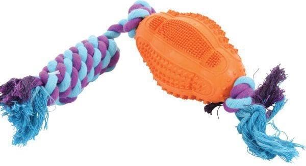 Zolux Gummibold til rugby med snor 11 cm
