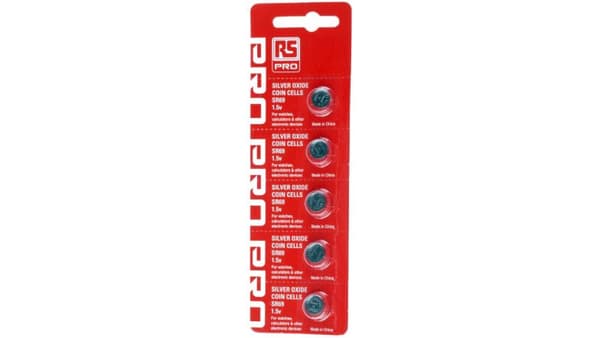 Nappiparisto, SR69, 1,55V, 44mAh, RS PRO