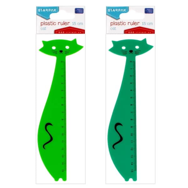 Plastik lineal 15cm Kat