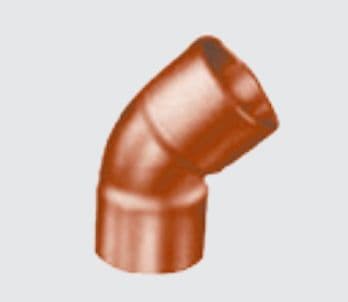 Conex Copper arc -liitin 45° kaksoiskuppi 5000-sarja 15mm (5041015000000)