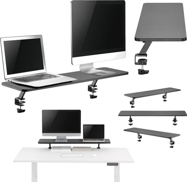 Mozos MOZOS CLAMP DUAL RISER laptopstativ til to skærme
